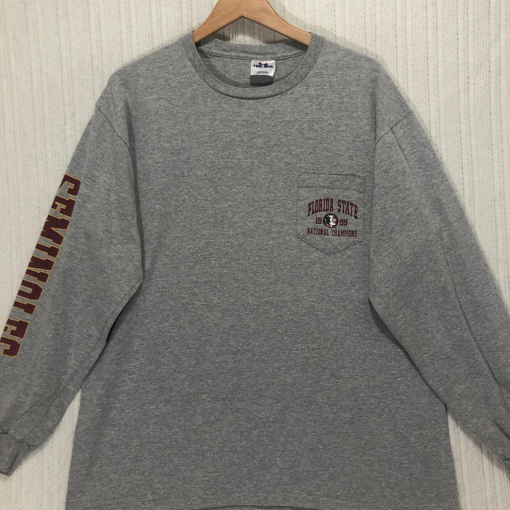 Florida State Seminoles National Champions Long Sleeve‎ Shirt Tee Jays Size L
